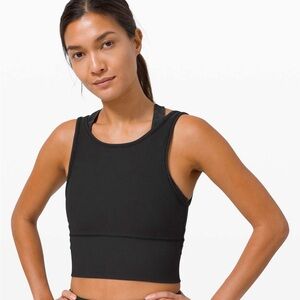 Lululemon Power Pivot Ribbed Tank Top Black NWT